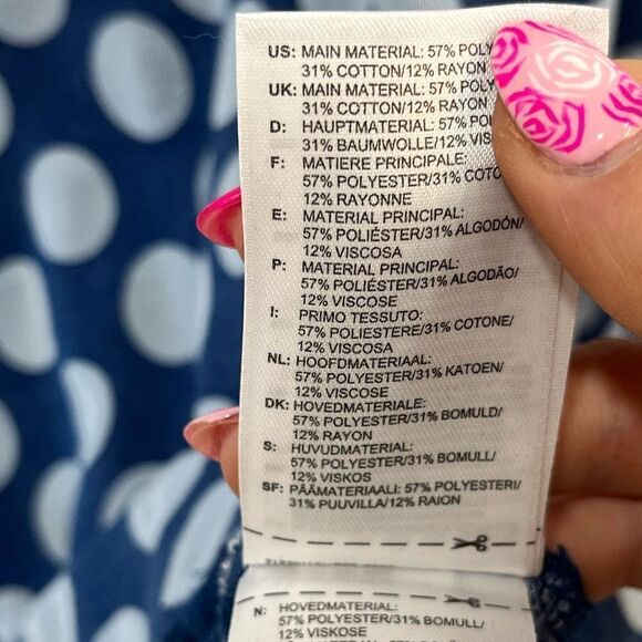 Adidas Blue Polka Dot Sweatshirt - Picture 7 of 10